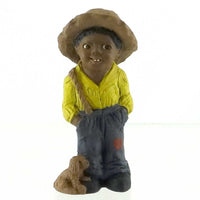 (21953) All Gods Children Toby 3.5", 3.50 Inch, African American Dog Overalls 1332