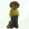 (21954) All Gods Children Toby 4.5", 4.50 Inch, African American Dog Overalls 1331