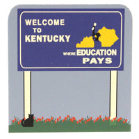 (22576) Cats Meow Welcome To Kentucky, 2.75 Inch, Sign Highway Ky Csta2988