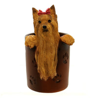 (24053) Home & Garden Yorkie Penholder, 6.00 Inch, Desktop Office Dog 4651546