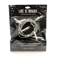 (26210) Christmas Multi Color Led Lights, 0.25 Inch, Battery Pack Strand Twinkle 2020150757