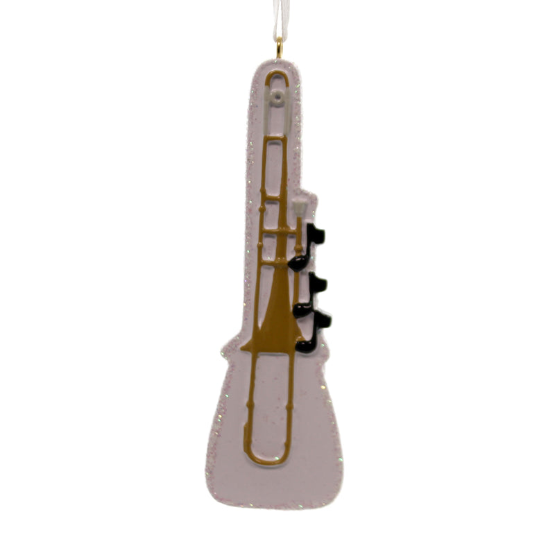 (27516) Personalized Ornament Trombone, 4.00 Inch, Music Instrument Hh179