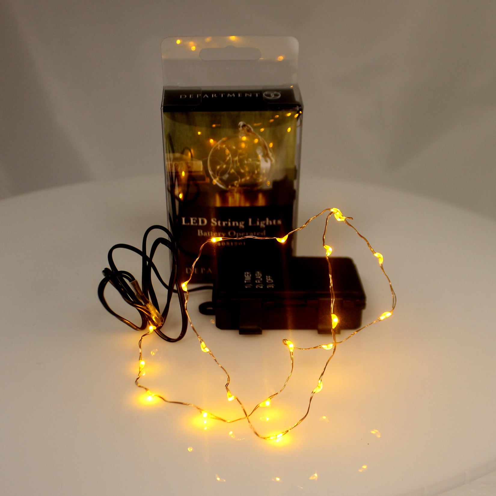 Department 56 Accessory Led String Lights Waterproof Battery Operated ...