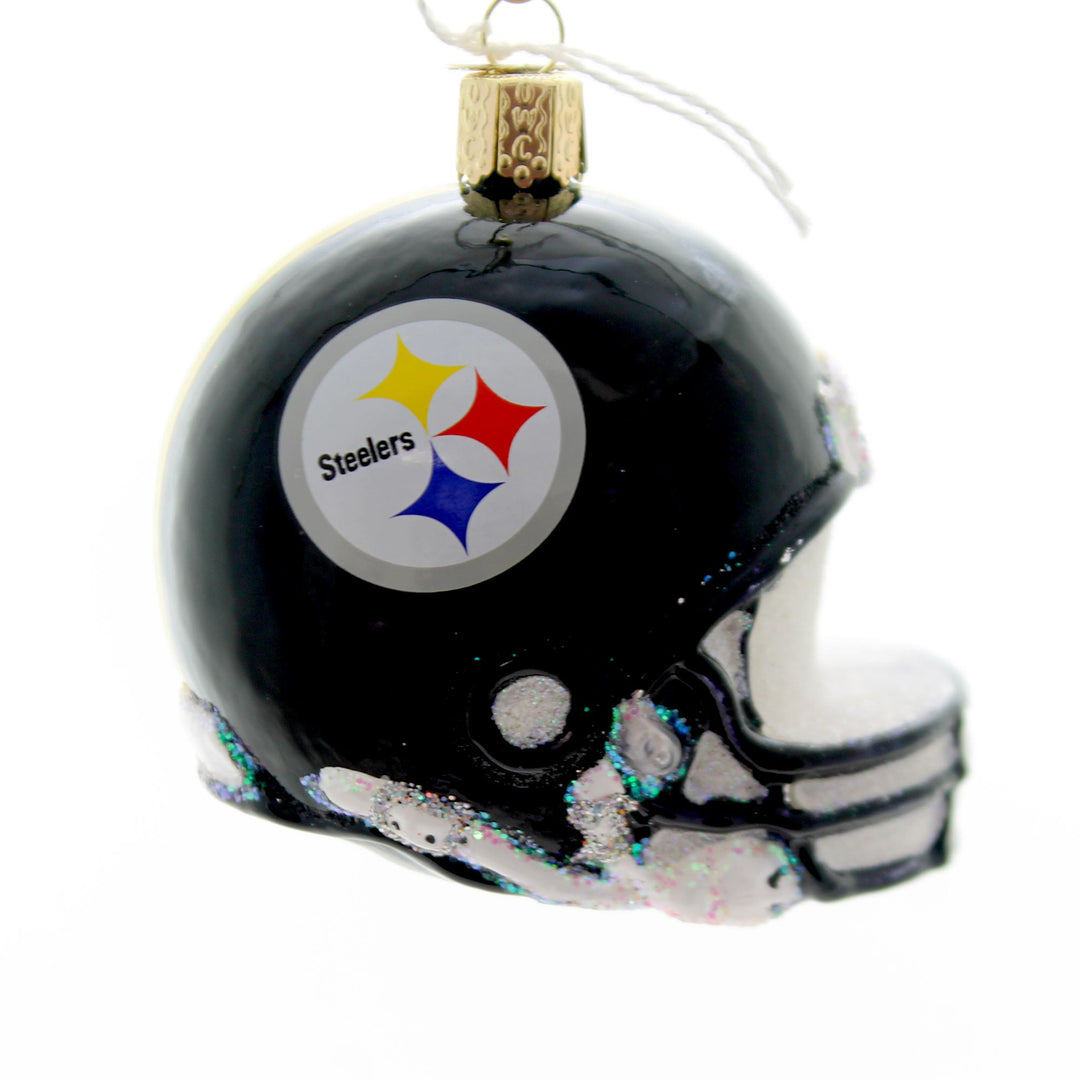 Old World Christmas Pittsburgh Steelers Helmet Glass Nfl 72617