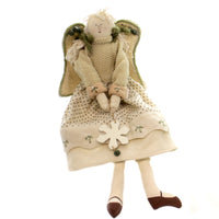 (36488) Christmas Angel W/ Snowflake, 20.00 Inch, Agelic Crochet Wing Heavenly Ta503