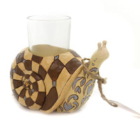 (36749) Jim Shore Snail Candleholder, 4.50 Inch, Outdoor Safe 6001608