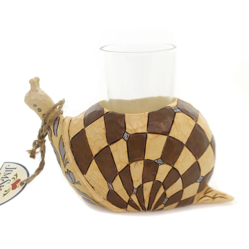 Jim Shore Snail Candleholder - - SBKGifts.com