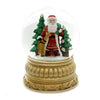 (38144) Old World Christmas Nordic Santa Water Snow Globe, 5.25 Inch, Holiday Sparkle 54006