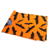 (38865) Halloween Batty Table Runner, 72.00 Inch, Cotton Bats Orange 842661950