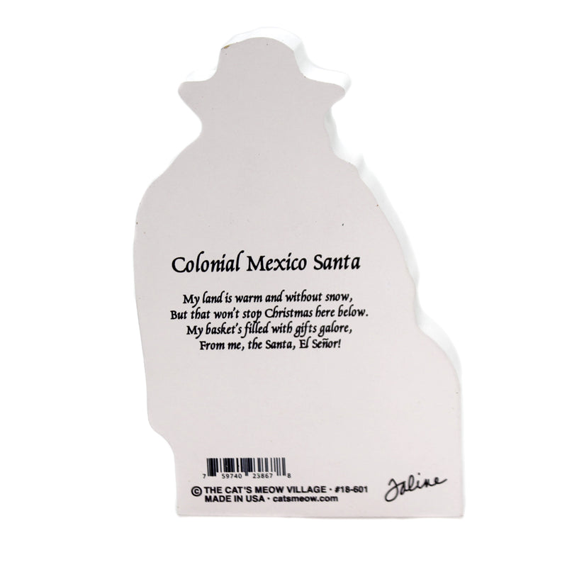 Cats Meow Village Colonial Mexico Santa Standing - - SBKGifts.com