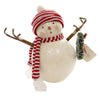 (39400) Christmas Retro Frosty With Wreath, 11.00 Inch, Knit Hat Scarf Snowman Sn7467