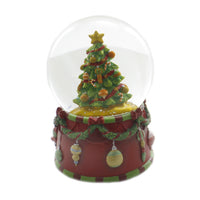 (39406) Christmas Christmas Tree Water Globe, 5.50 Inch, Wind Up Musical Snowglobe C5657