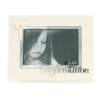 (40198) Home Decor Confirmation Frame, 7.00 Inch, Cross 11991