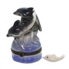 (40234) Hinged Trinket Box Two Dolphins, 3.50 Inch, Ocean Mammal Eb650