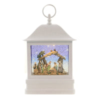 (42048) Christmas Led Holy Family Swirl Lantern, 11.50 Inch, White 132274