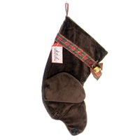 (42833) Christmas Chocolate Labrador Stocking, 18.00 Inch, Dog Puppy Best Friend Hh02