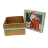 Christmas Winter Santa W/Tree Lidded Box - - SBKGifts.com