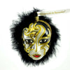 (5802) Ornaments To Remember Person Mask, 3.75 Inch, Mime Mardi Gras Phantom 19C2clo100